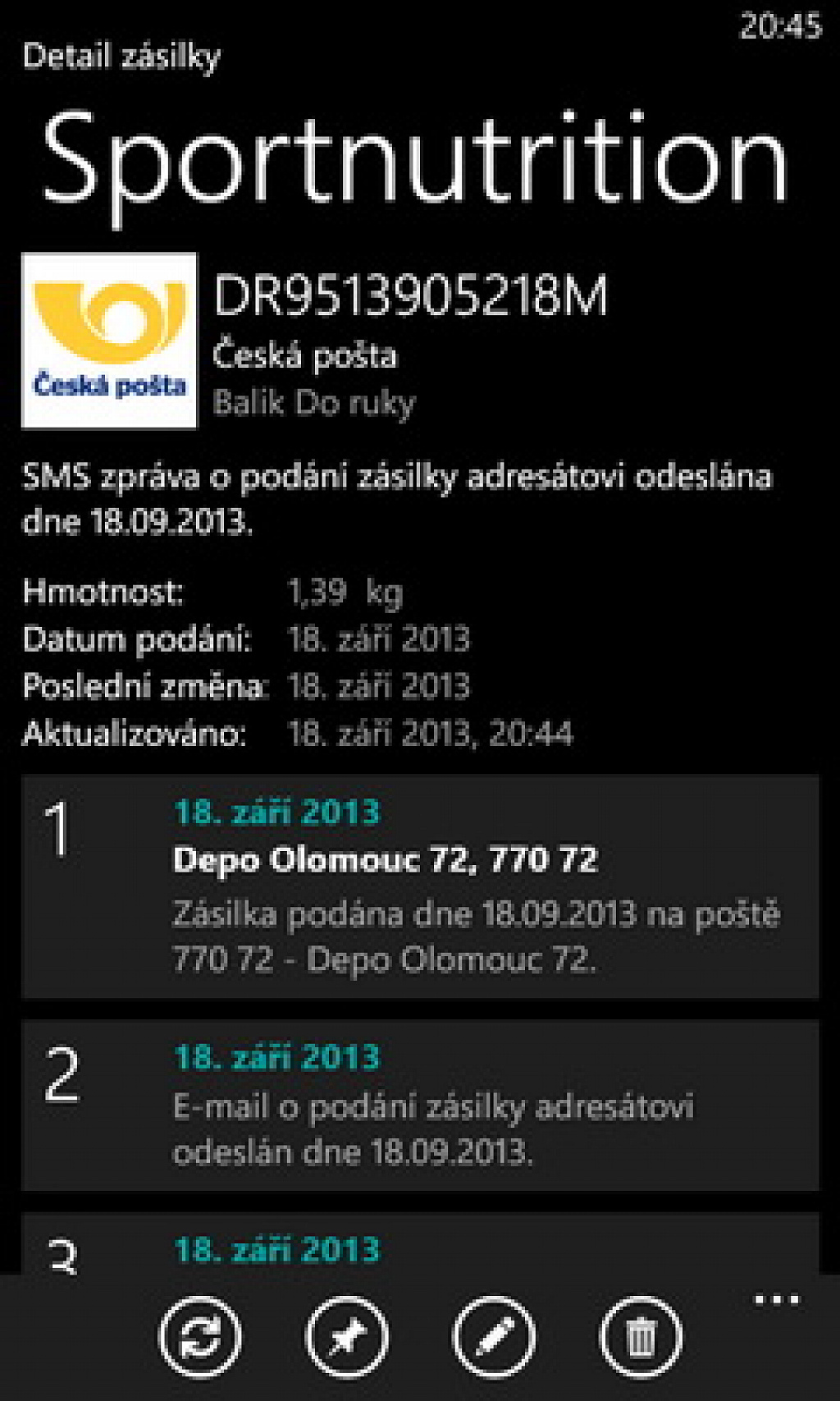 zasilky