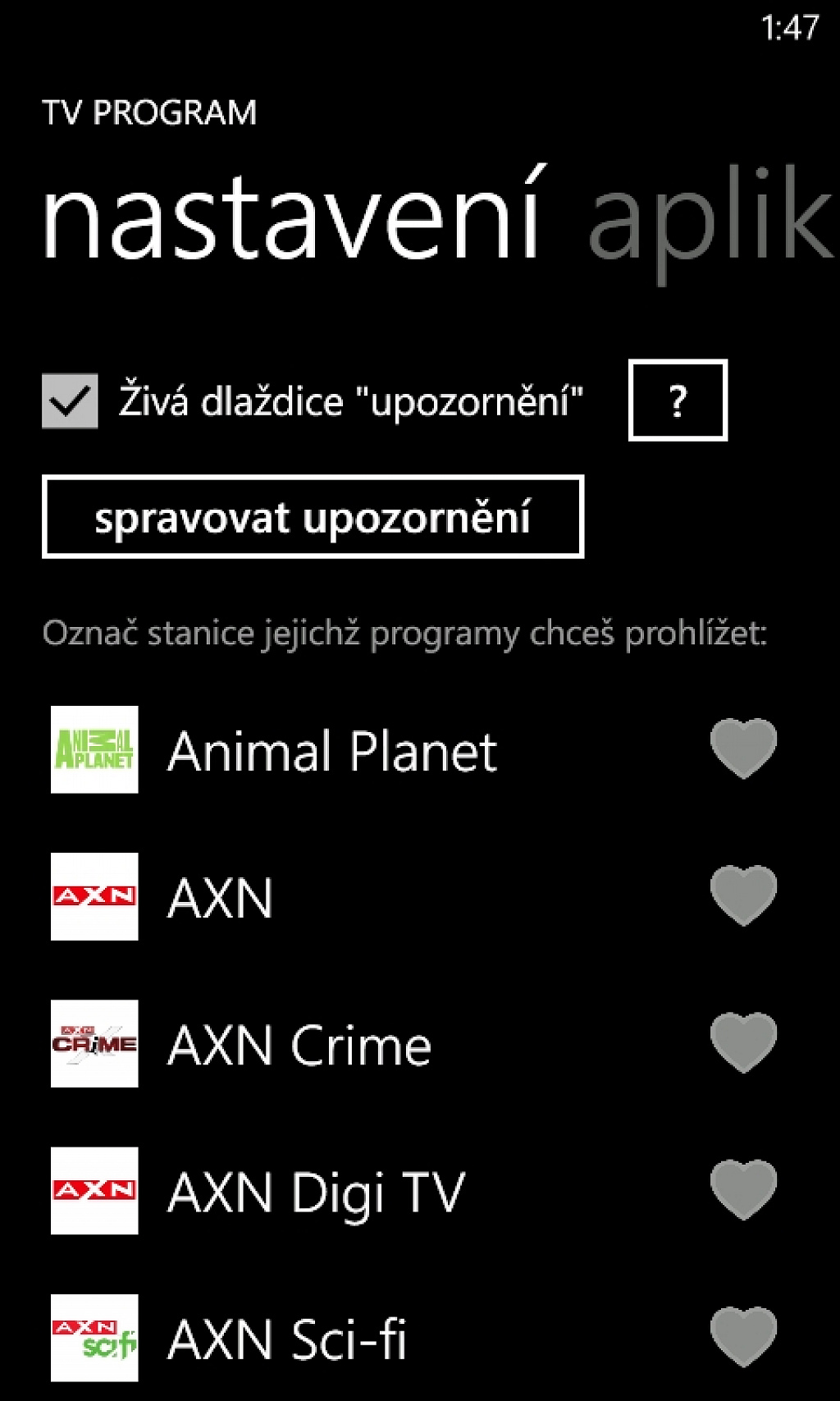 TV program