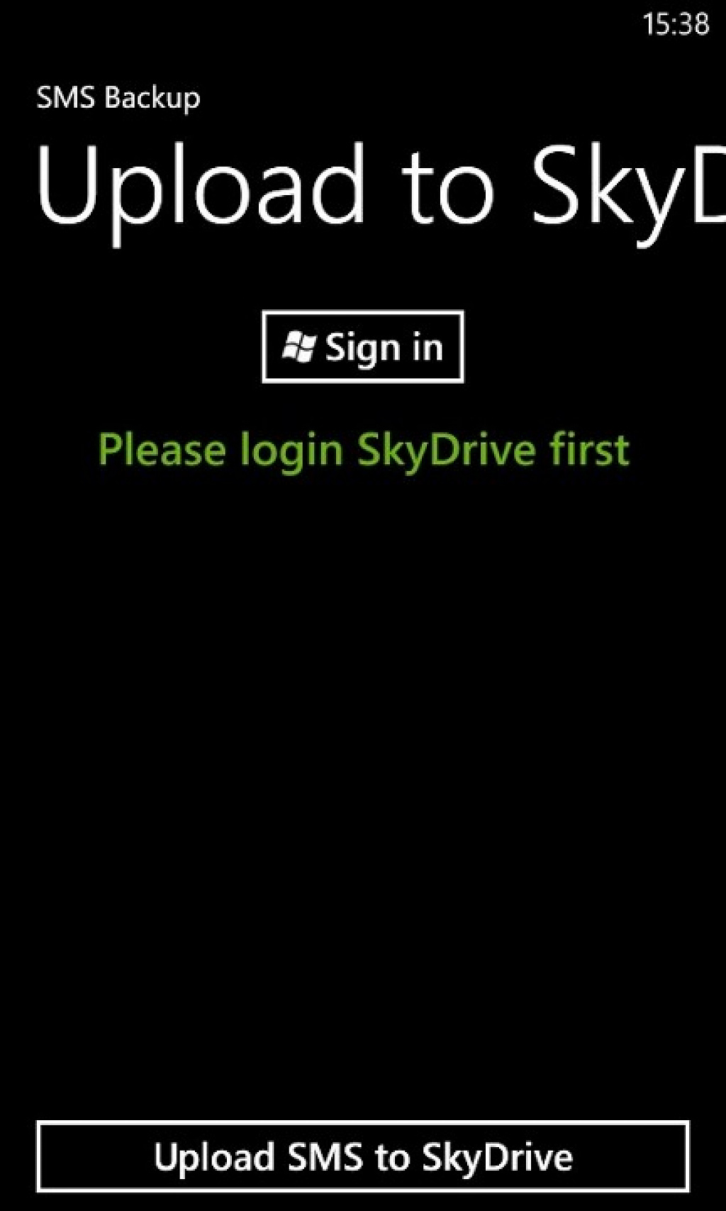 SMS Backup Windows Phone