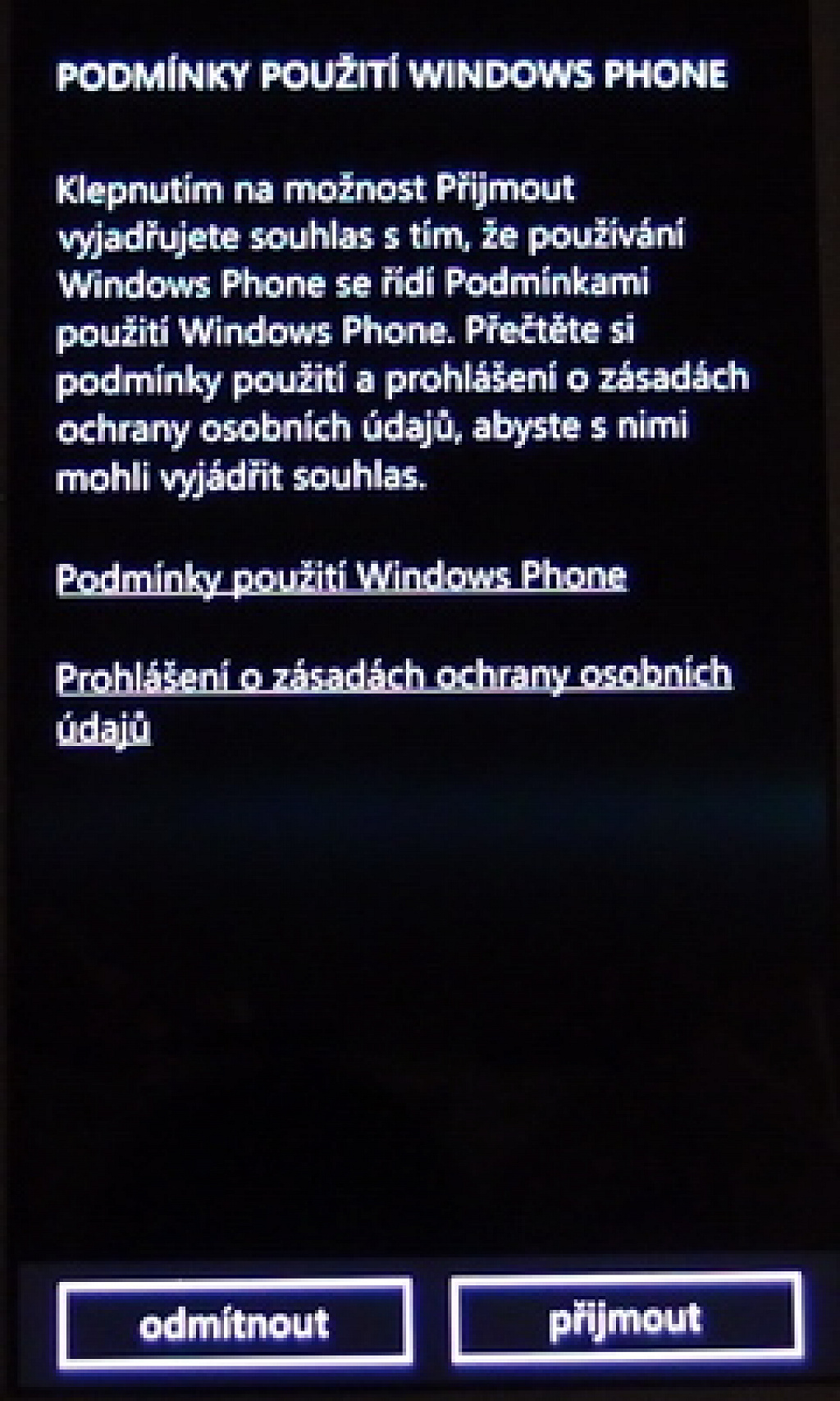 WP8 zálohování
