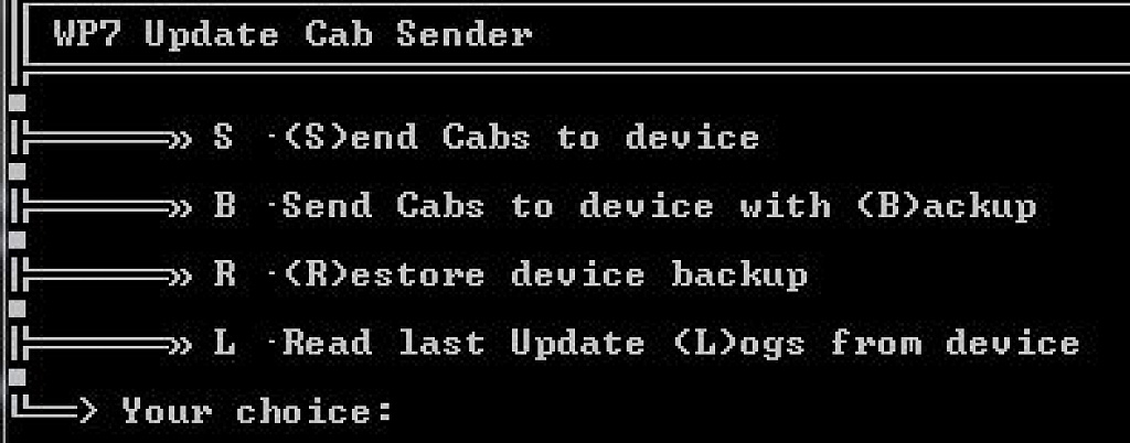 Cab sender