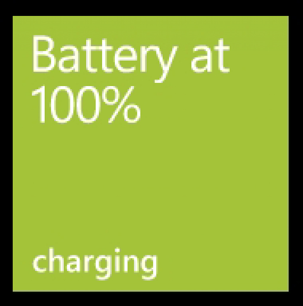 % battery WP7