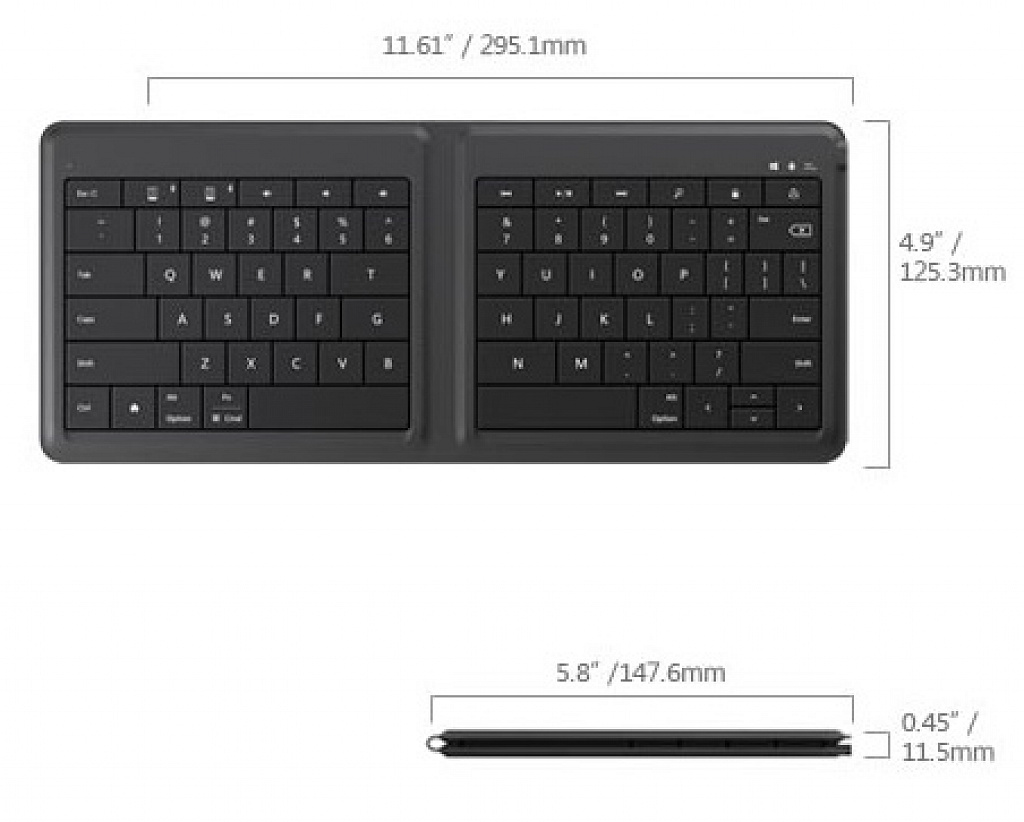 Microsoft Universal Foldable Keybord