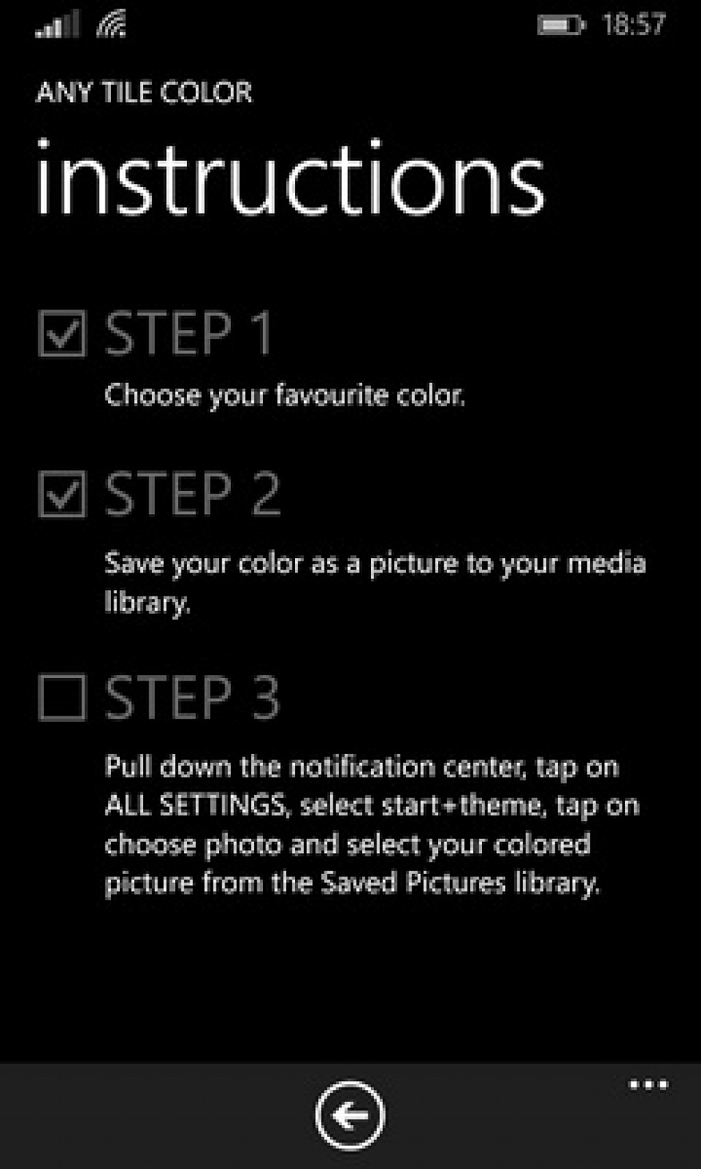 Any Tile Color