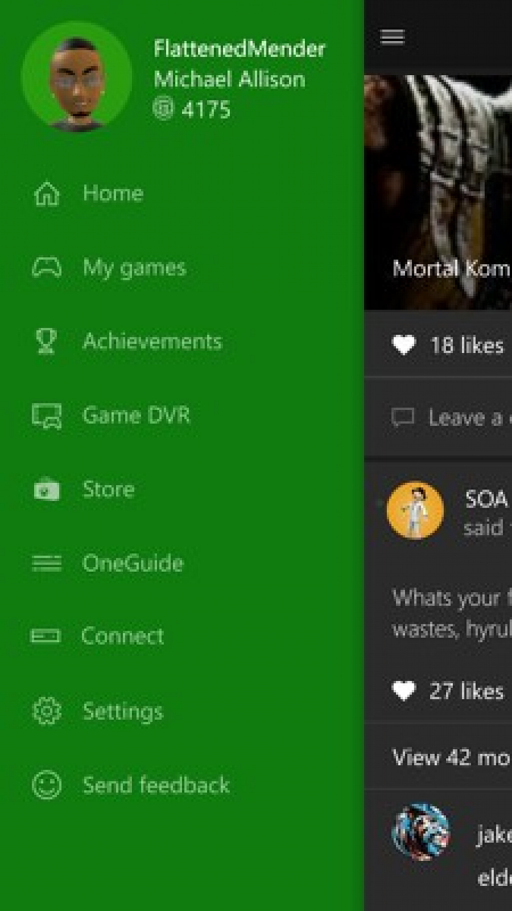 Aplikace Xbox pro W10M Build 10166