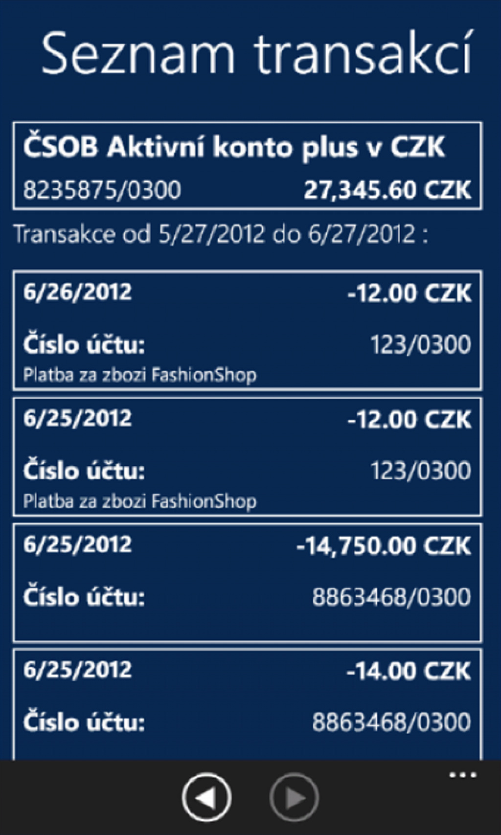 ČSOB SmartBanking