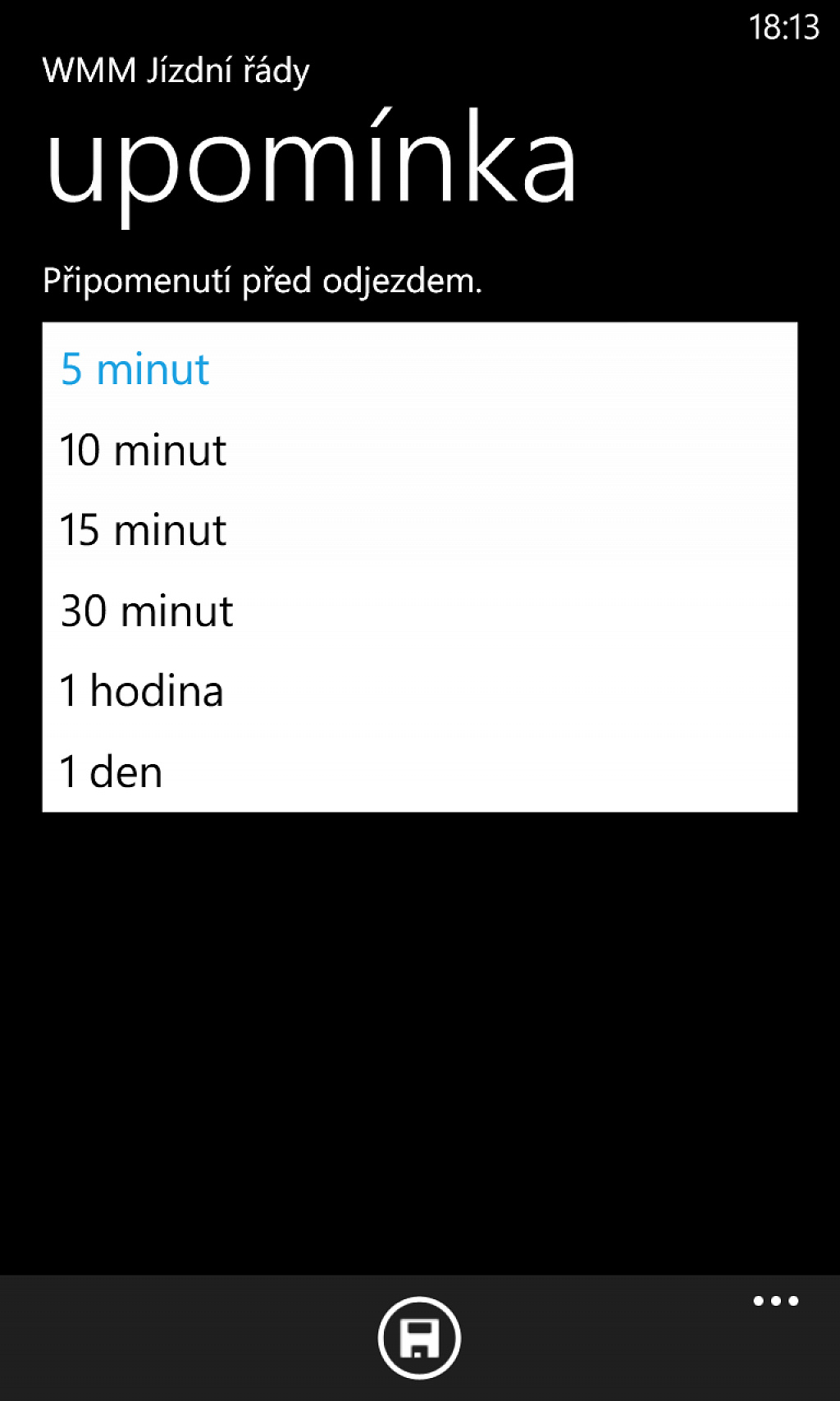 WMM Jízdní řády