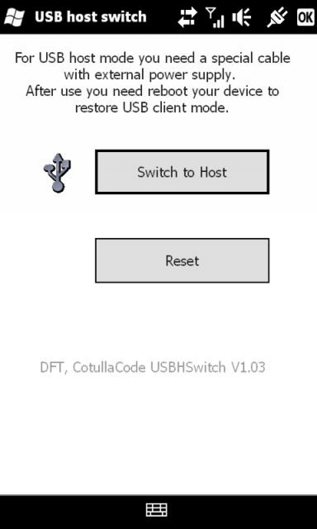 USB host HTC HD2