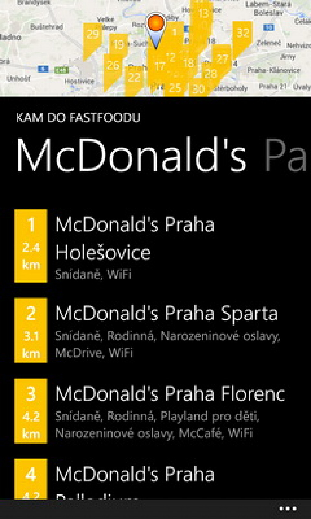 Kam do fastfoodu