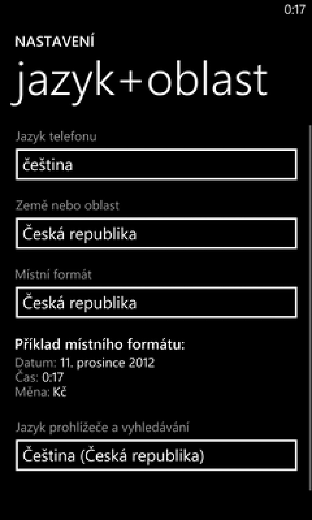 WP8 region