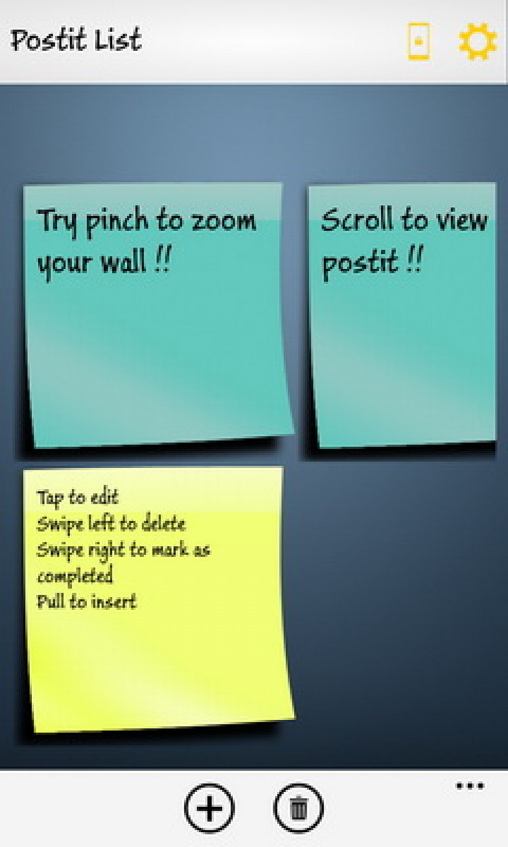 Post It Wall
