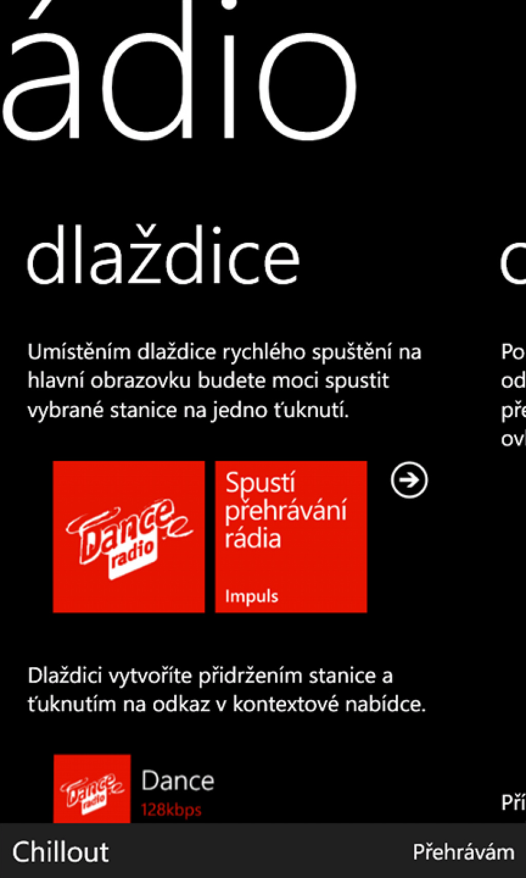 Radio pro Windows Phone 7