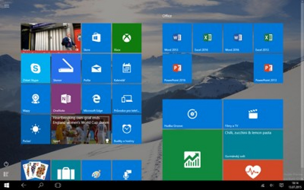 Windows 10 na tabletech