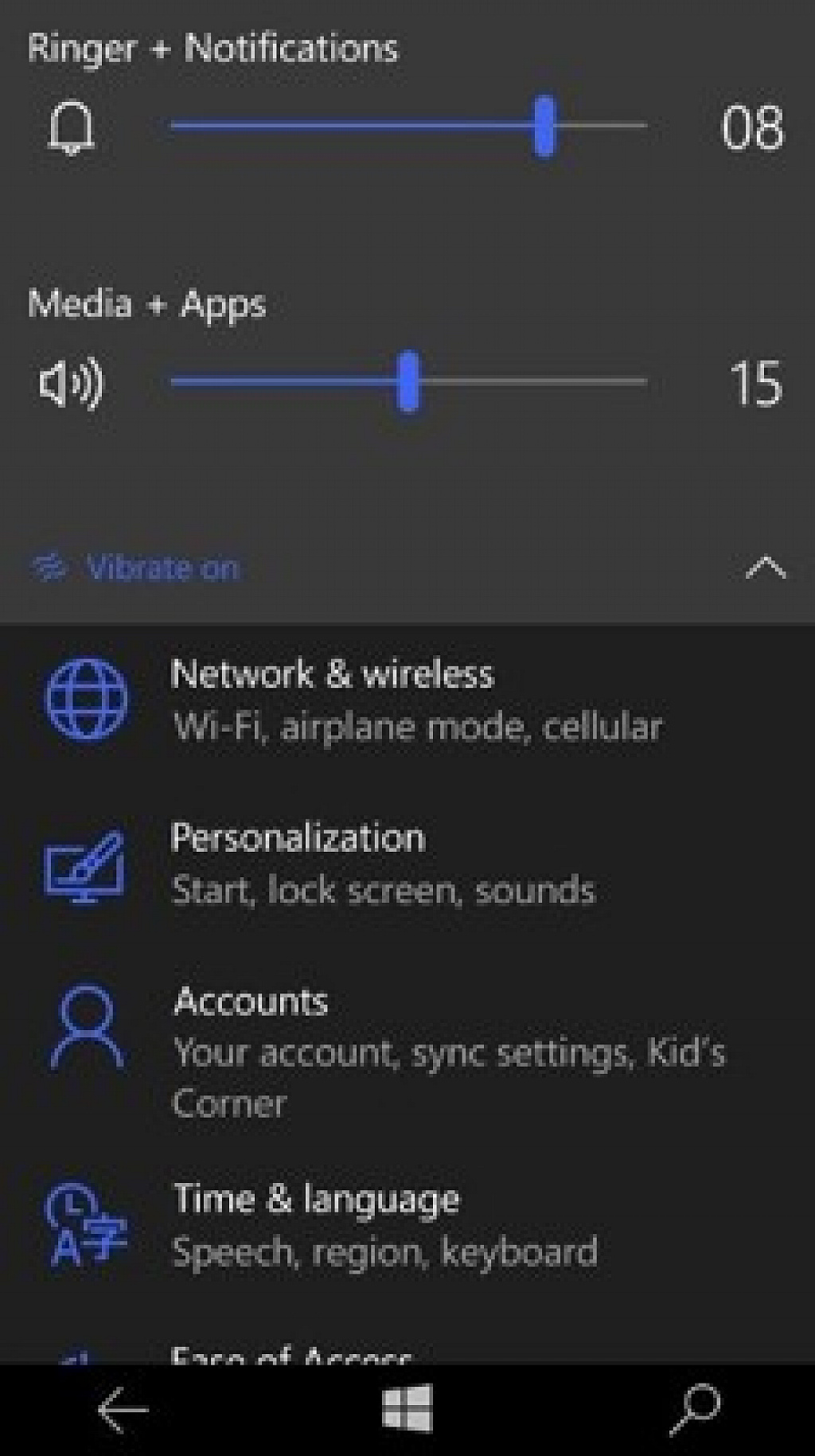 Windows 10 Mobile 10158 leak