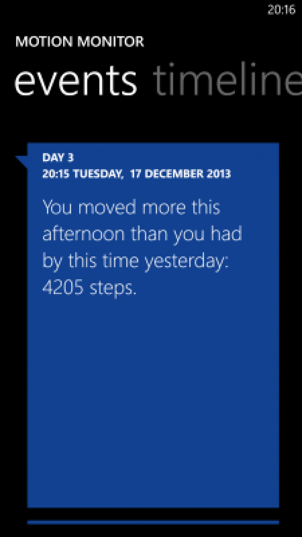 Nokia Motion Monitor Beta