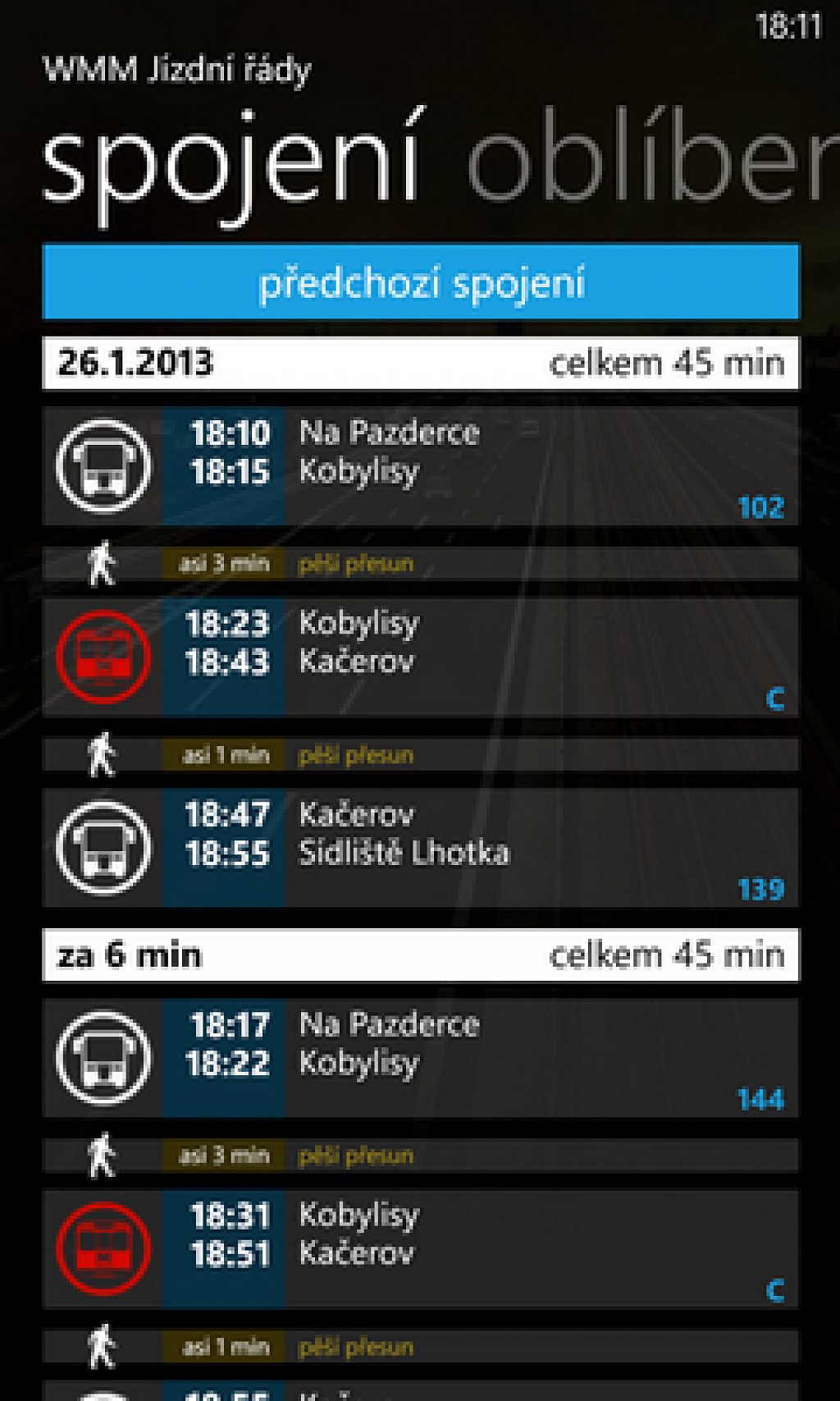 WMM Jízdní řády