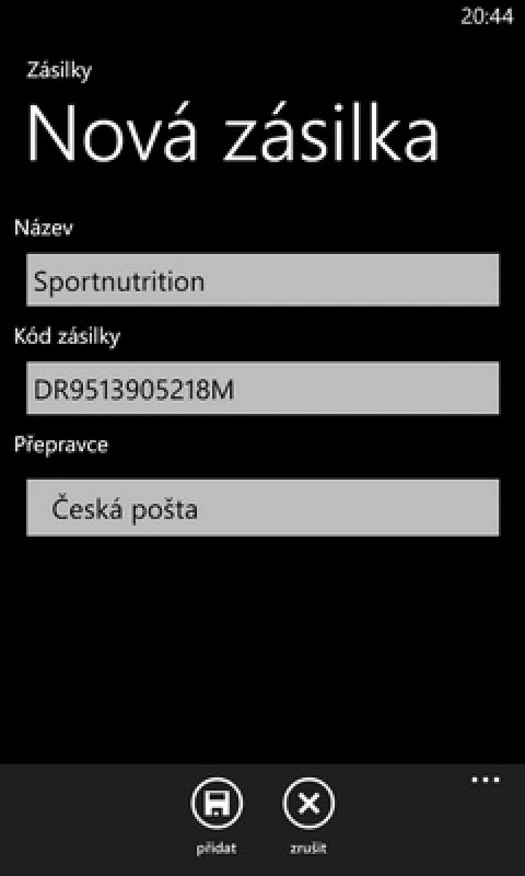 zasilky