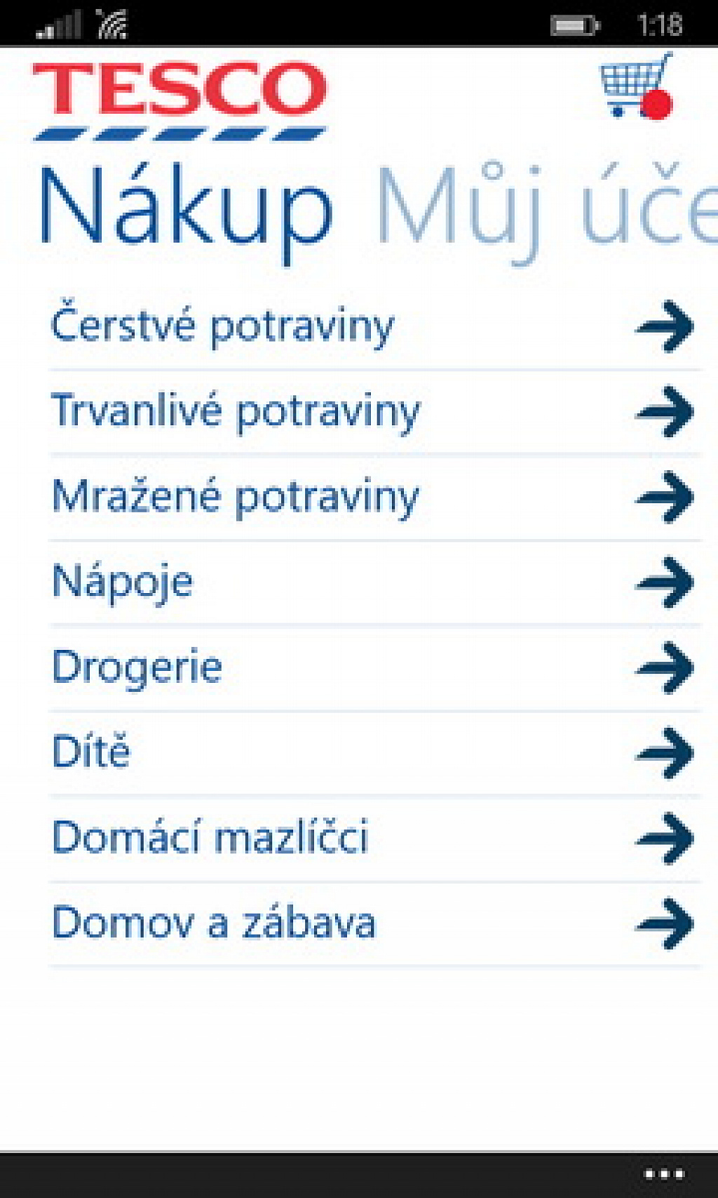 Tesco potraviny online