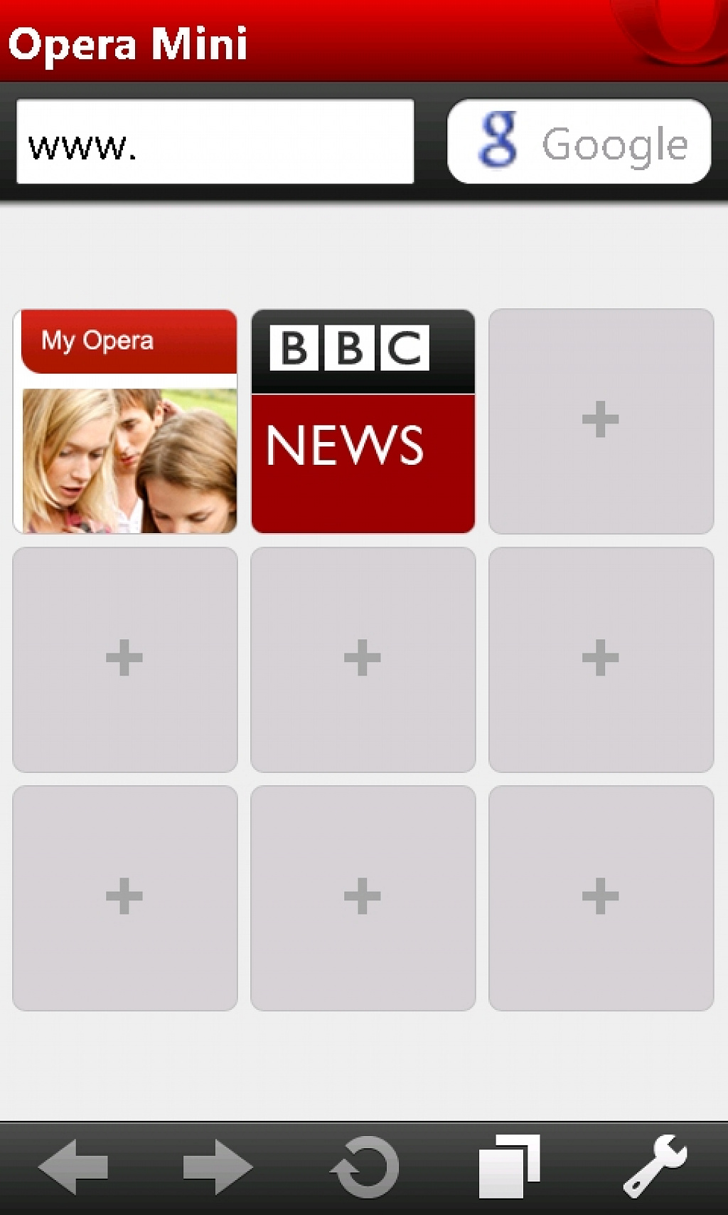 Opera mini Windows Phone 7