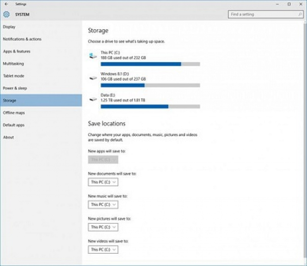 instalace aplikací na kartu ve Windows 10