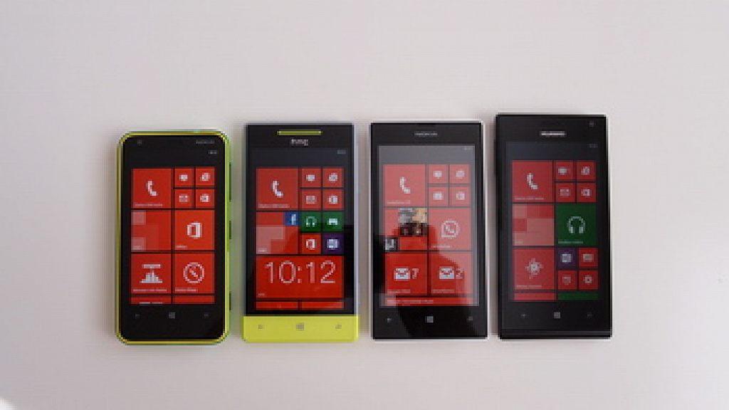 Nokia Lumia 520 vs. Nokai Lumia 620 vs. HTC 8S vs. Huawei Ascend W1