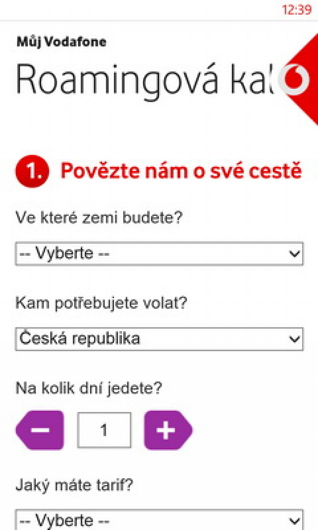 muj vodafone