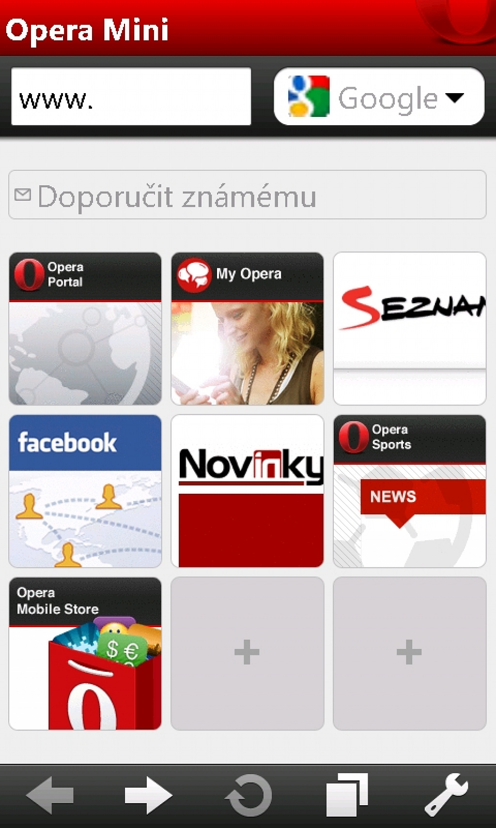 Opera mini Windows Phone 7