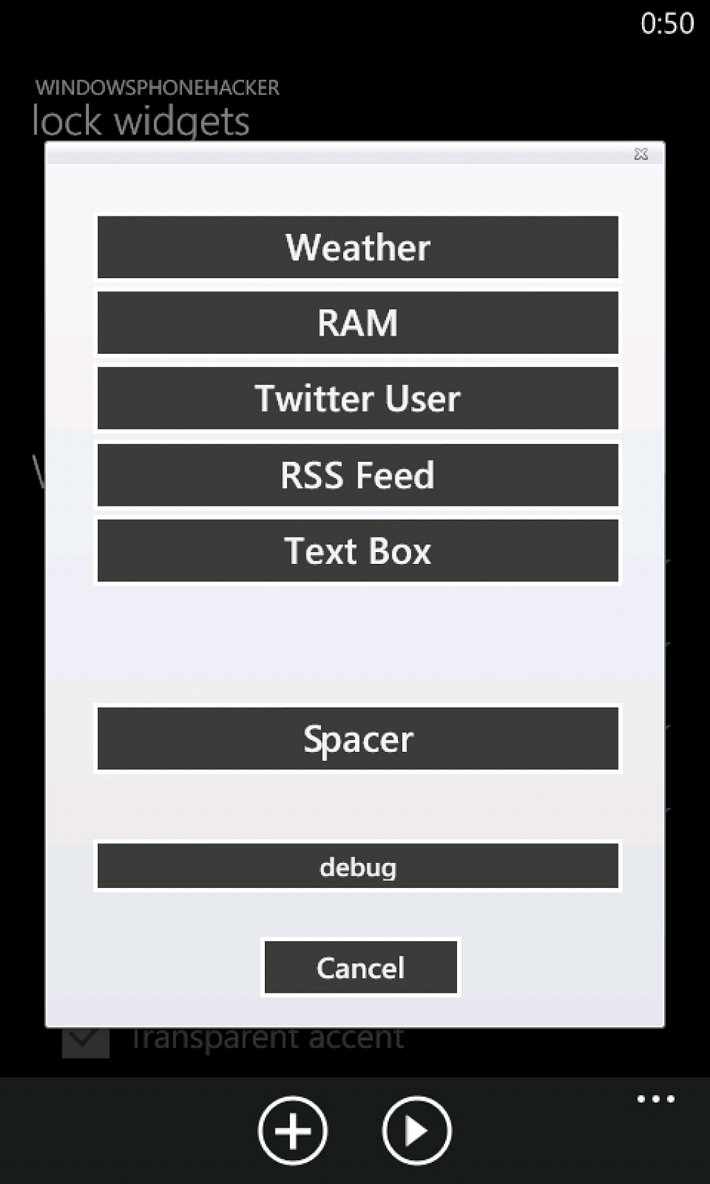 Lock Widgets
