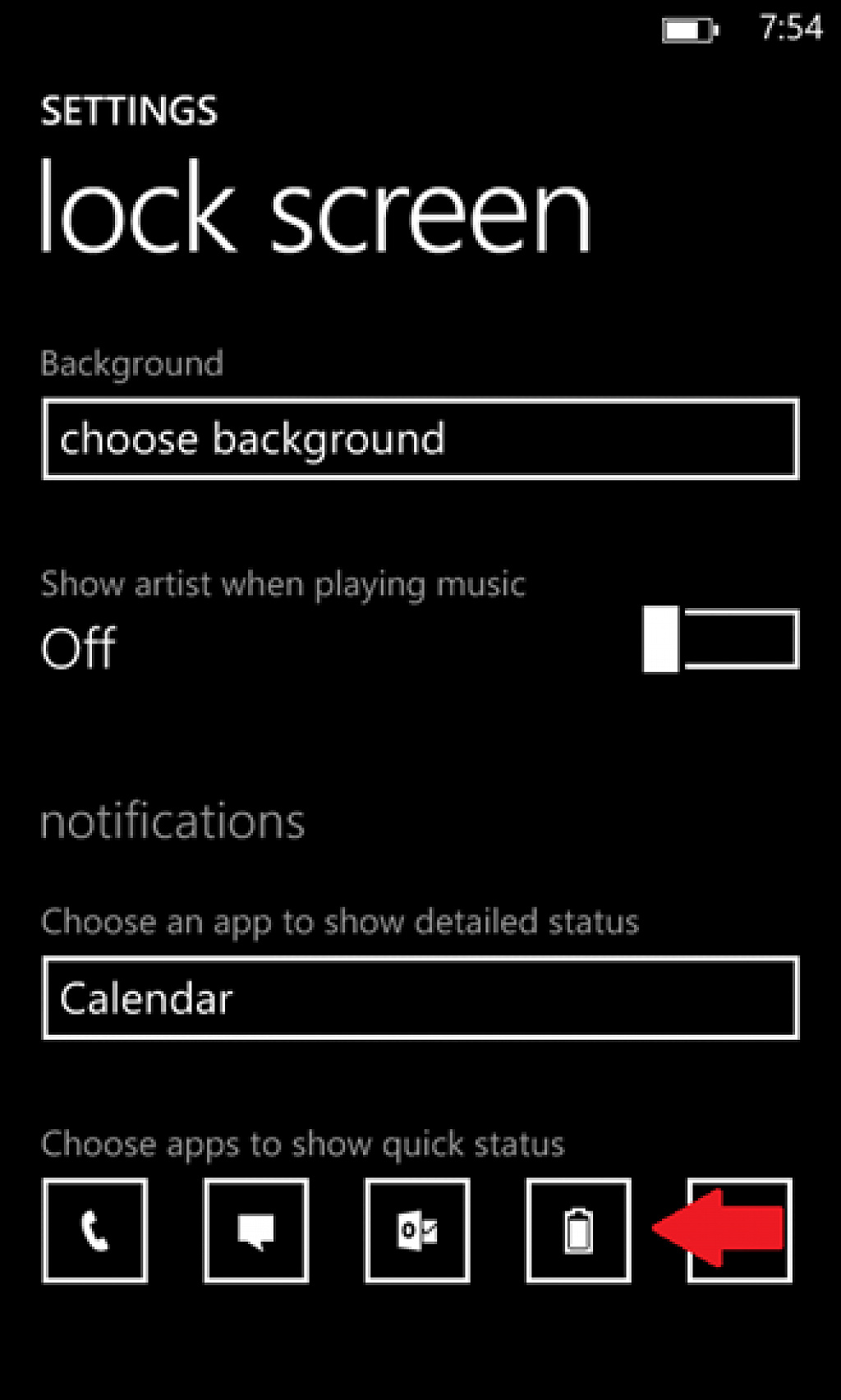 Battery Level for WP8